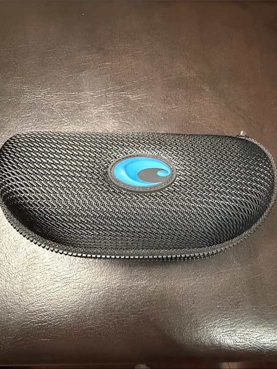 Costa Other - Costa Black Sunglasses Case with Blue Logo Zipper Pull